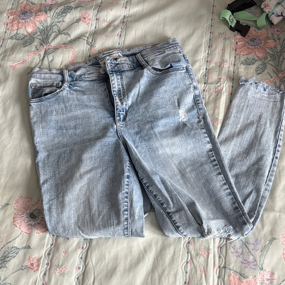 Garage denim high rise jeans